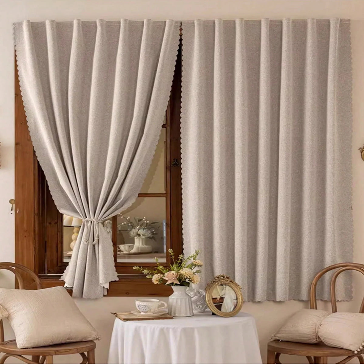 rideau adhésif noir beige uni moderne minimaliste opacité 100% polyester français