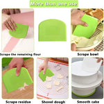 couteau cuisine vert blanc moderne outil pâtisserie spatule lisse bord haute qualité réutilisable