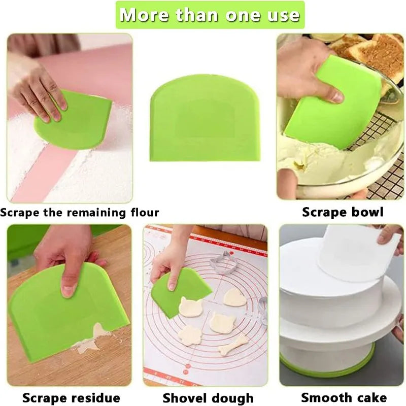 couteau cuisine vert blanc moderne outil pâtisserie spatule lisse bord haute qualité réutilisable