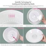 Pots plante moderne blanc rayures grille drainage base plate 21cm 12.3cm