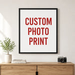 toile coton imprimée photo moderne cadre noir dimensions variées personnalisable chambre salon