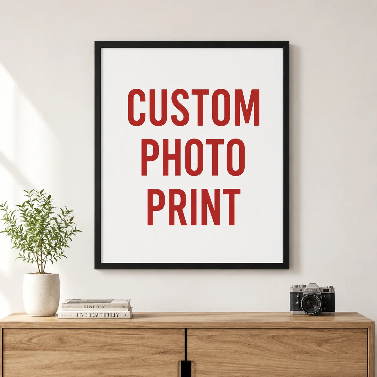 toile coton imprimée photo moderne cadre noir dimensions variées personnalisable chambre salon