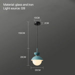 suspension lumineuse moderne pendentif câble bleu rose gris sphérique mat