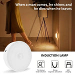 veilleuse led rechargeable sans fil lampe sol blanche moderne détecteur mouvement usb portable