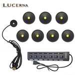 lampe led usb ultra plate adhésive noir blanc moderne câble interrupteur 60lm vrac