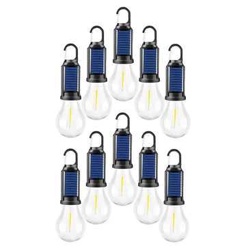 lampe camping solaire rechargeable usb touch led étanche ipx4 noir bleu blanc moderne