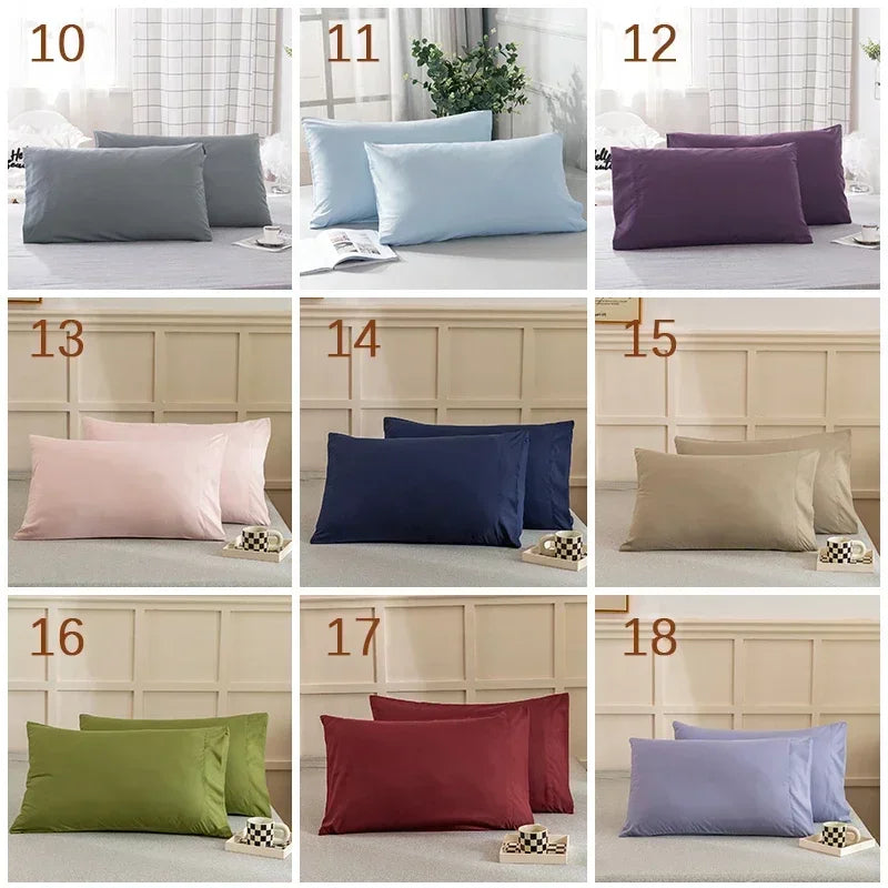 coussin hypoallergénique polyester 300 fils catégories solide uni moderne blanc gris bleuclair vert bleumarine