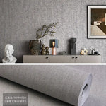 papier peint moderne minimaliste uni beige gris résistant humidité cuisine chambre salon