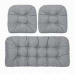 coussins jardin bleu imperméables motif plis moderne 50x48cm 100x50cm non amovibles lavables adultes