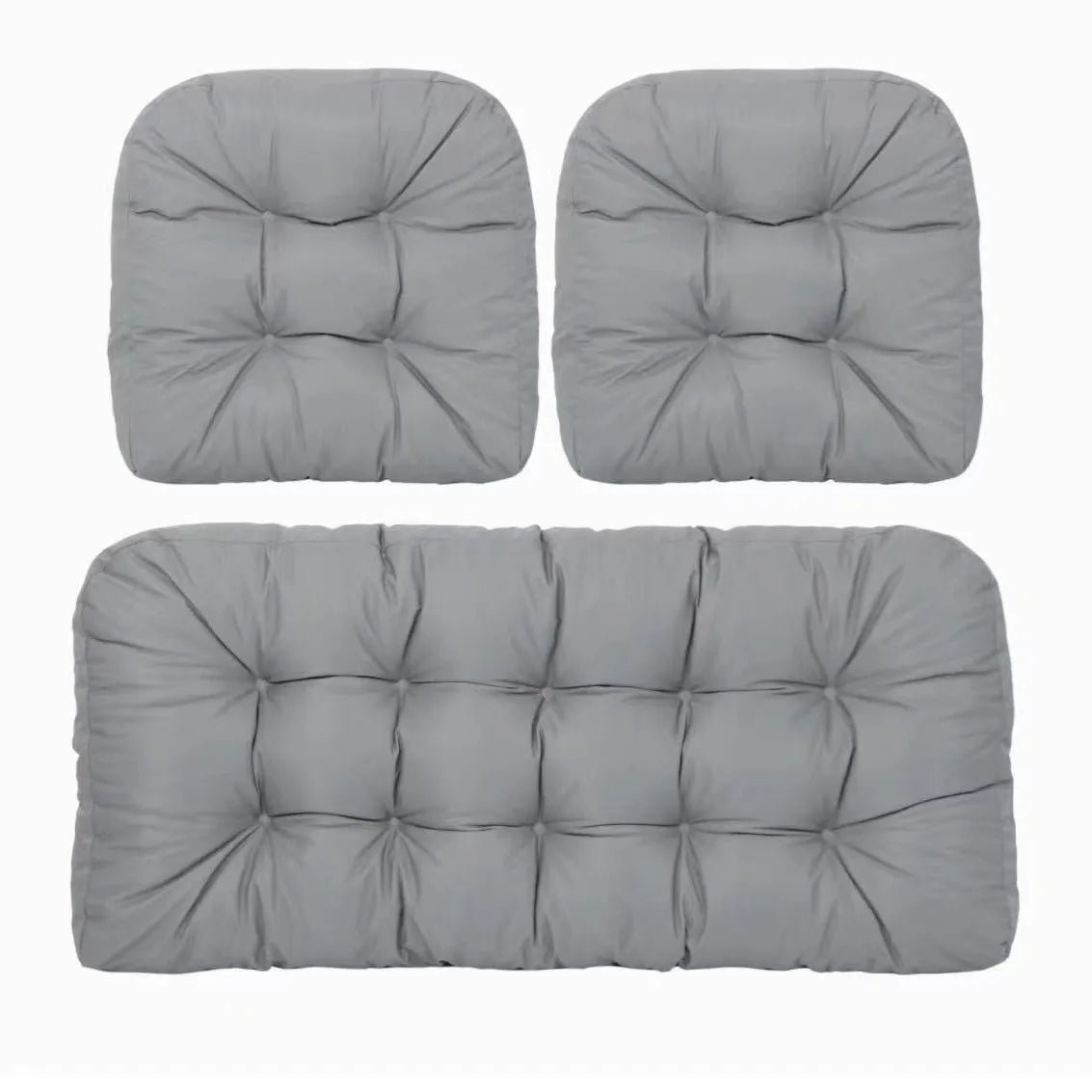 coussins jardin bleu imperméables motif plis moderne 50x48cm 100x50cm non amovibles lavables adultes