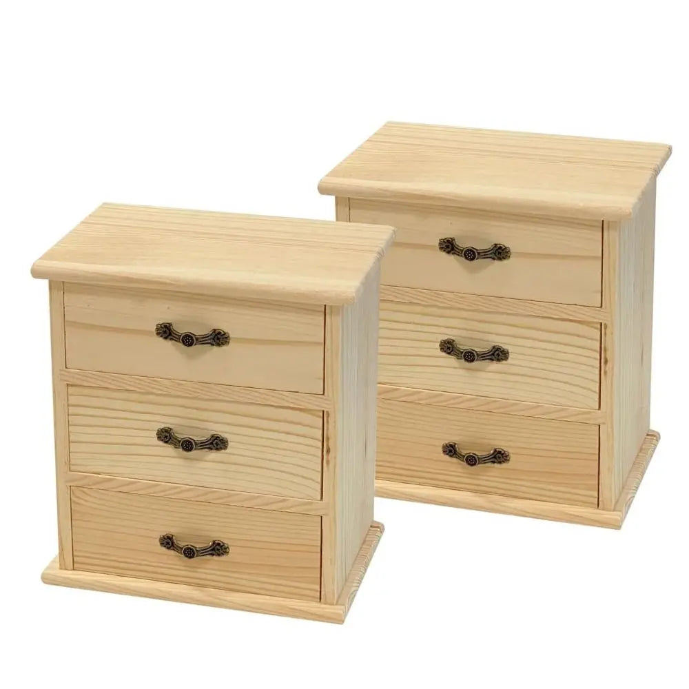 bois naturel clair tiroirs rangement rustique grain bois coulissants gain place