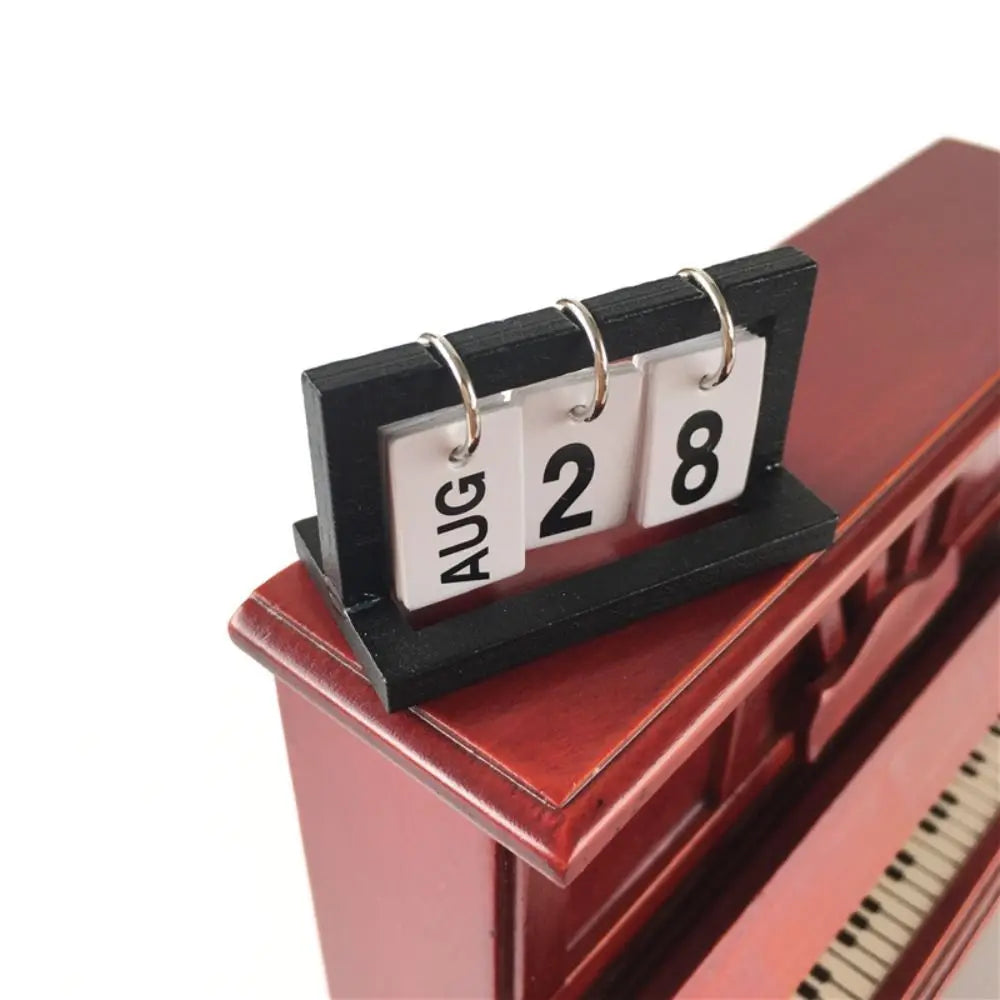 calendrier rétro suspension décoration chiffres suspendus anneaux métalliques août janvier
