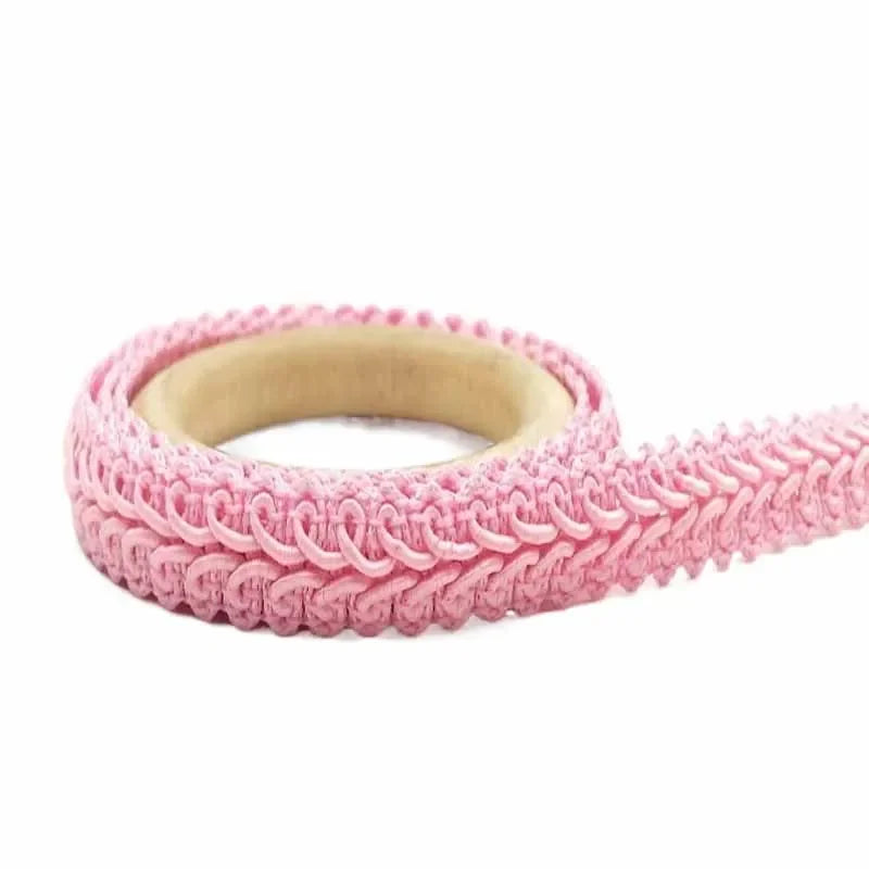 ruban dentelle tressée 12mm orange rose bleu motif floral classique couture mariage