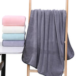 serviettes bain microfibre gris rose absorbantes rapide lavables moderne