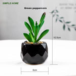plantes artificielles bonsaï vertes modernes pot poterie décoration intérieure extérieure jardin