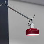 lampe murale moderne rouge deco chambre salon éclairage quotidien articulée métal fixée mur