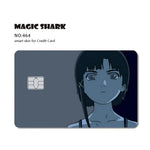 cartes crédit personnalisables dessin animé serial experiments lain stickers adhésifs multicolores opaques illustration américaine