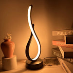 lampe table led tricolore moderne veilleuse contemporaine 20cm câble d'alimentation toujours allumée flux lumineux