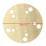 plaque protection platine vinyle dorée texture brossée moderne antidérapante antistatique 29.4cm