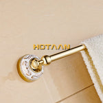 accessoires salle bain doré ornements floraux classique porte serviettes porte roulons fixations