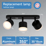 lampe moderne noir 35cm 15cm led gx53 3000k 4500k 6000k touch switch