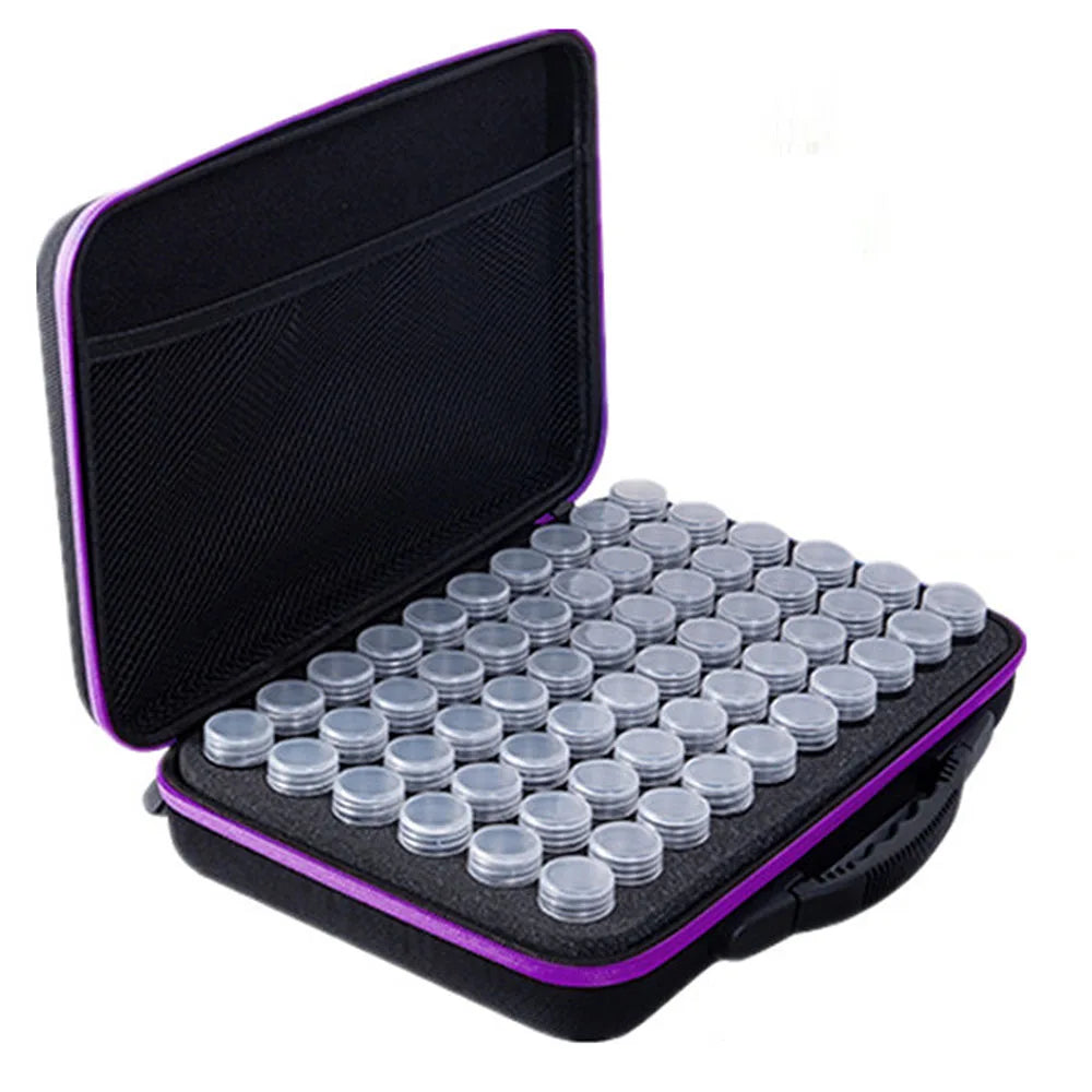 kit creation artisanale noir violet texture mat pratique portable poignée pinceaux fouille pliable