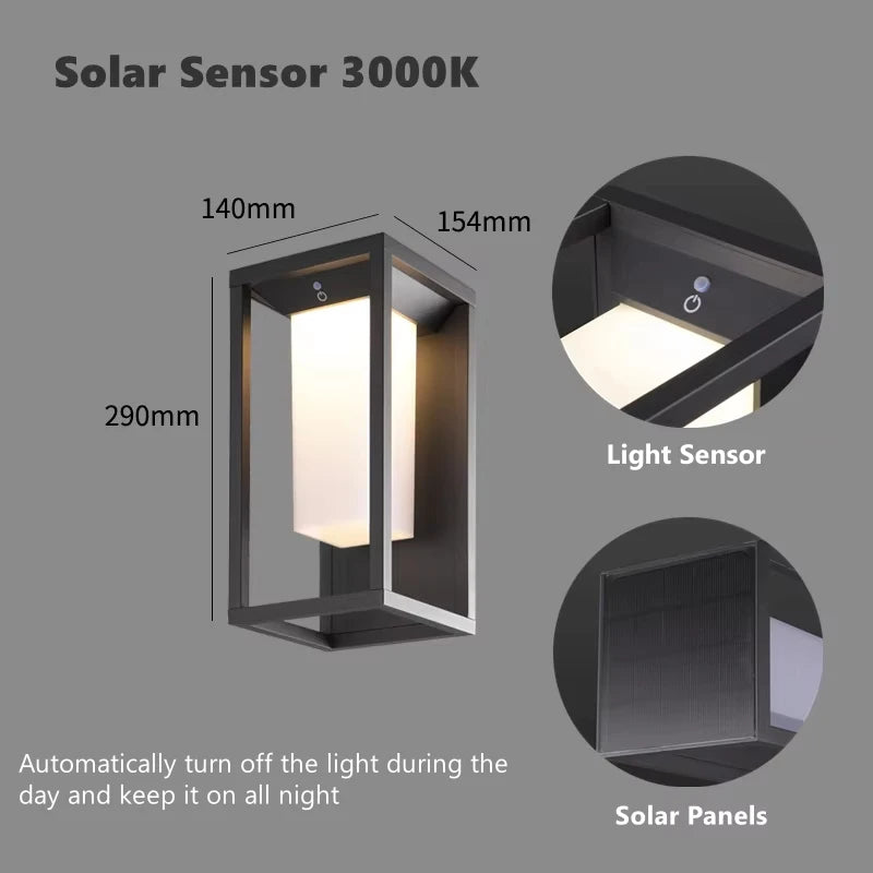 lampe murale led moderne noire blanche interrupteur adhésif ventiléeextérieur ip65 résistante 2492000lm