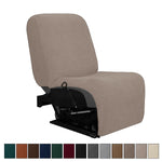 couvre siège marron rayures horizontales moderne fauteuil inclinable lavable machine automne hiver beige taupe