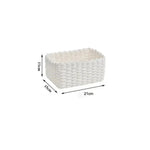 paniers rangement tissage corde fibre végétale réutilisables gris noir beige blanc opacité rustique naturel