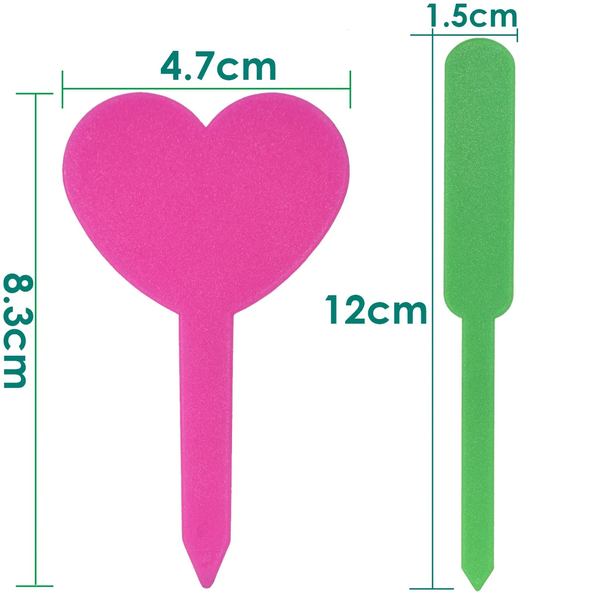 étiquettes jardinage pvc étanches marqueurs plantes pot fleurs motif coeur