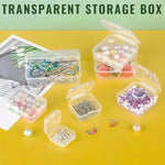 boîtes rangement transparentes clips bijoux plastique modernes pratiques 10 pièces