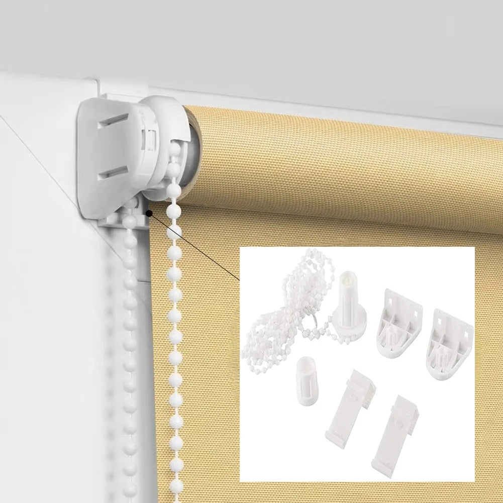 rideau enroulable maille fine beige clips moderne tube commande chaîne