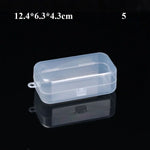 boîtes rangement pilules transparentes compartiments barres verticales horizontales modernes pratiques