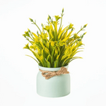 plantes artificielles modernes feuilles fleurs multicolores pot décoration intérieure extérieure