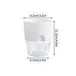 pot fleur auto arrosant double couche plastique moderne plante intérieur blanc