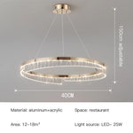 Suspension lumineuse moderne or transparent strass franges câbles suspendus led semi encastrée adjustable