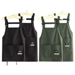 Tablier de cuisine en coton avec grande poche pratique