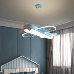 Lustre LED avion blanc chaud éclairage plafond