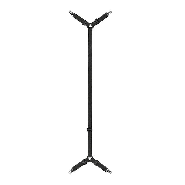 sangles lit clips métalliques blanc noir moderne fixations drap couette anti dérapage
