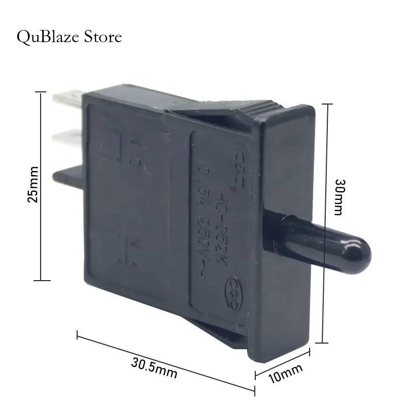 interrupteur bascule noir moderne basse tension 250v 2a 4a ip40 automatique 10000cycles cqc ccctestHC
