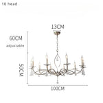 lustre pendentif nickel cristaux transparents classique baroque salon restaurant