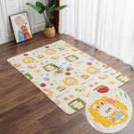 tapis sol animal compagnie coussin cage lapin cochon dindon mat doux imprimé animaux mignons