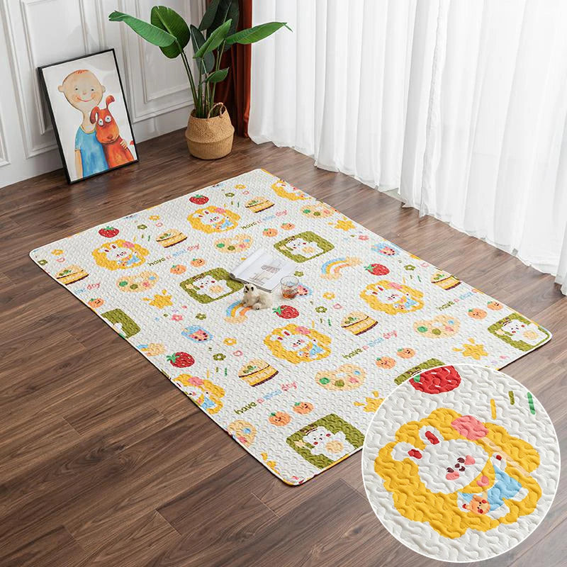 tapis sol animal compagnie coussin cage lapin cochon dindon mat doux imprimé animaux mignons