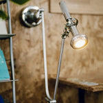 lampe murale moderne articulée argentée éclairage cuisine chambre 60 249 lumens led gu10 adaptable