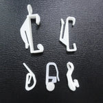 clips fenetre adhésifs blancs modernes robustes rideaux coulissants universels 100 pièces