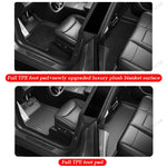 tapis sol voiture noir anti dérapant doux moderne