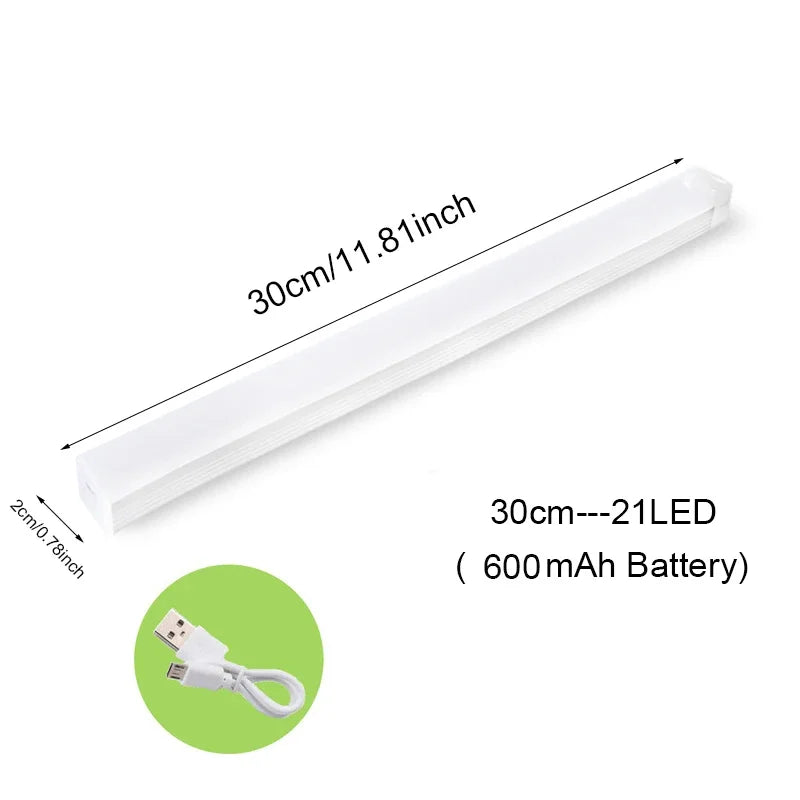 ruban lumineux led blanc blanc chaud moderne aimant câble usb 50cm 30cm 20cm 10cm