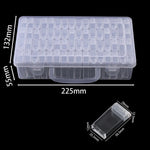 boîte rangement transparente moderne 32 40 42 48 56 64 compartiments poignée petites boîtes