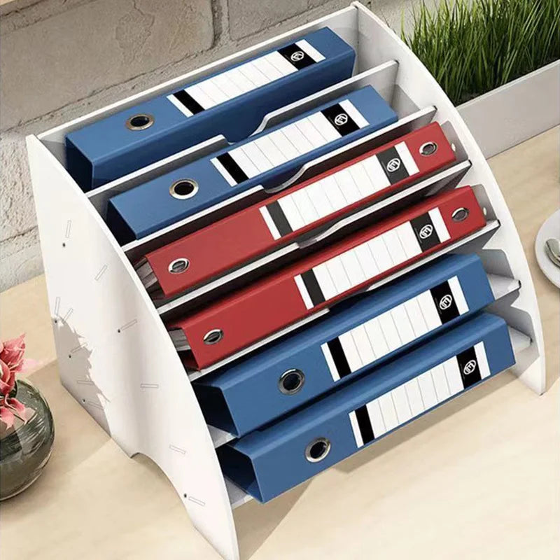 organisateur documents blanc moderne compartiments 10 pochettes feuilles papier stylo école