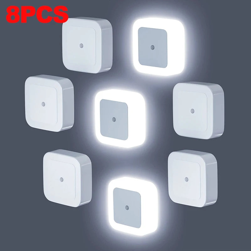 lampe nuit led blanc moderne minimaliste applique murale adhésive éclairage intérieur variable chambre enfant